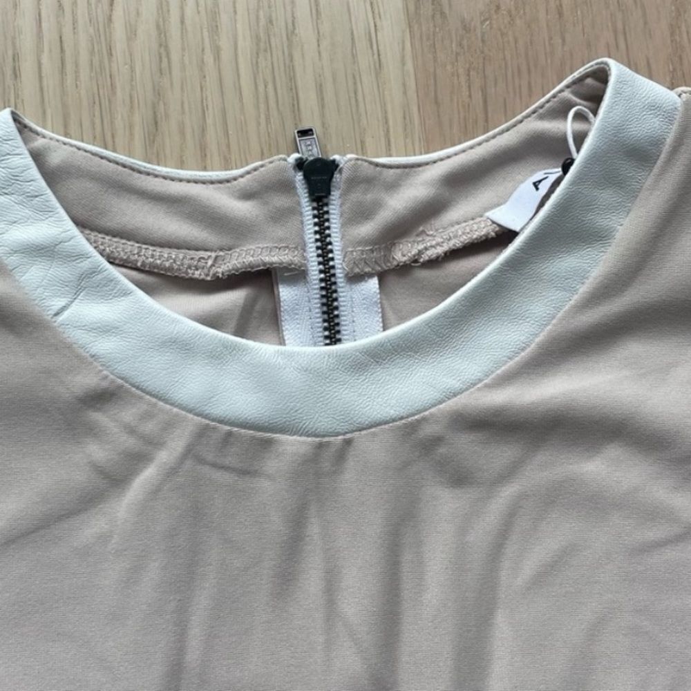 New Alix Classic Collection Chloe Thong Bodysuit in Nude/White Large - Picture 3 of 10